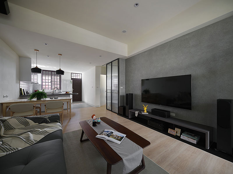 沉穩灰階新婚居所