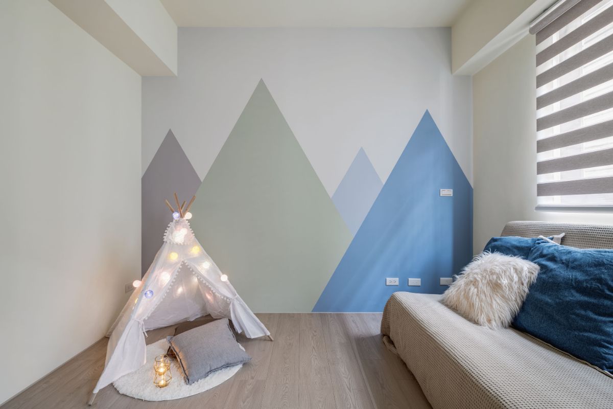 微自然｜新竹透天老屋設計：小孩房